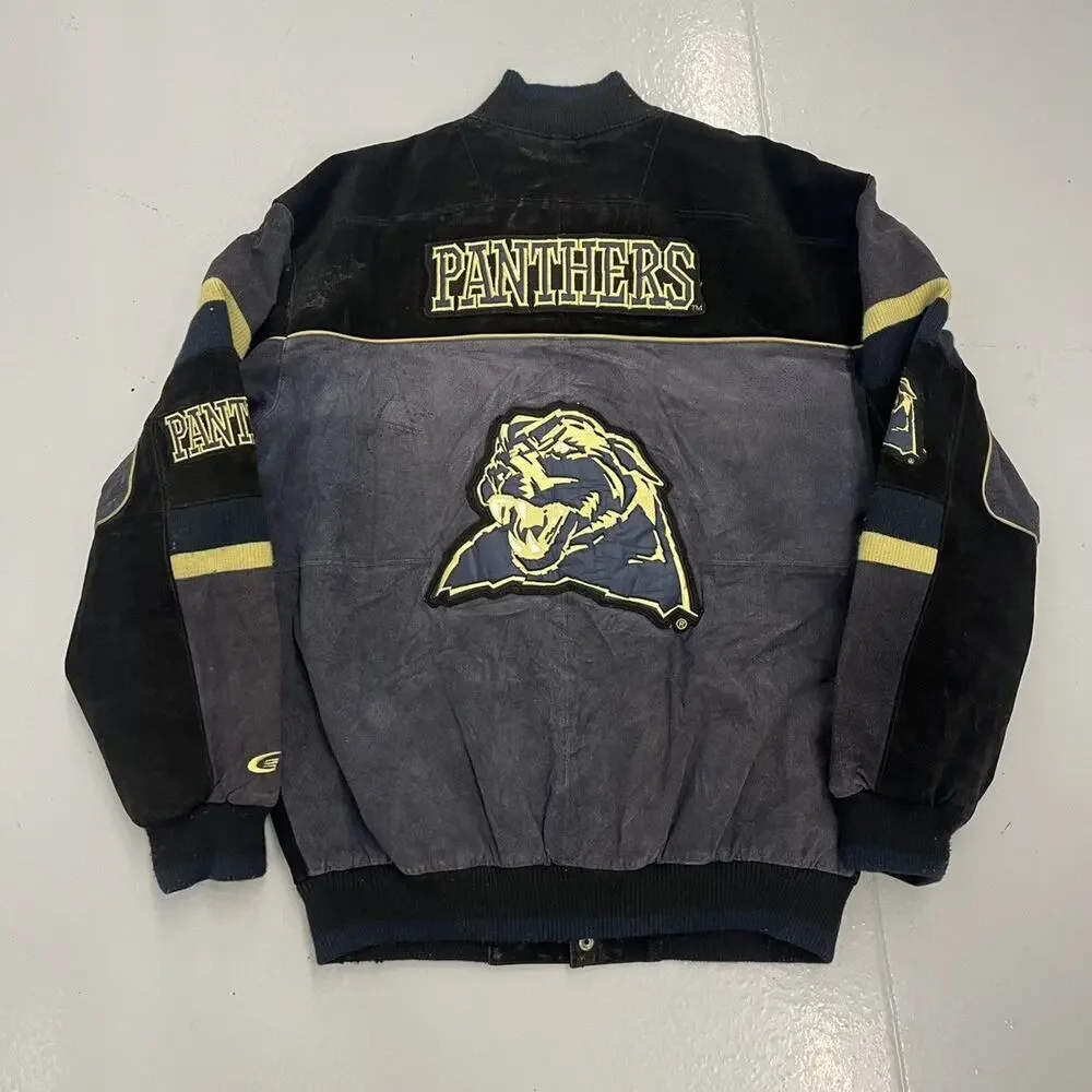 Vintage 90s University of Pittsburgh Pitt Bomber Jacket - Picture 5 of 6